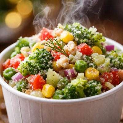Image of Paper Cup Frozen Salad