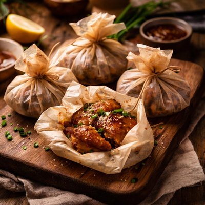 Image of Paper Wrapped Chicken