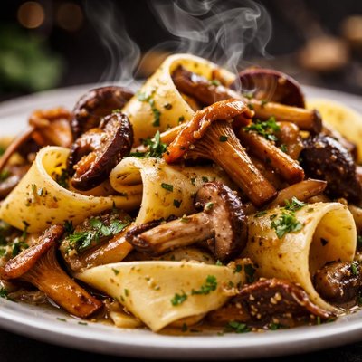 Image of Pappardelle with Mixed Wild Mushrooms