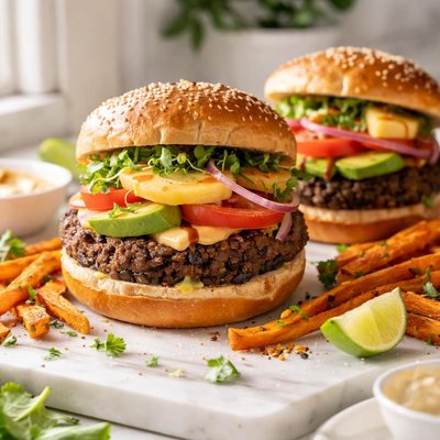 Image of Paradise Island Bean Burgers