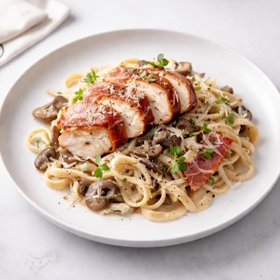 Image of Parma Chicken Mushroom Cream Pasta