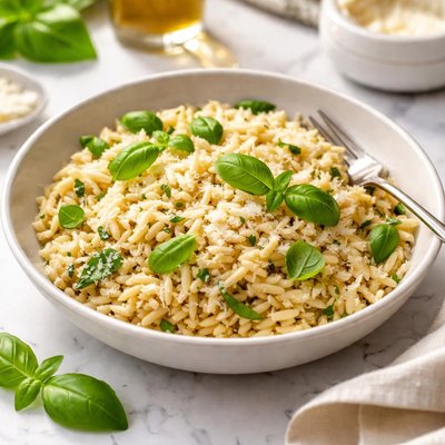 Image of Parmesan and Basil Orzo