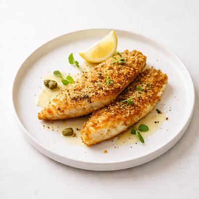 Image of Parmesan and Cornmeal Crusted Fish Fillets
