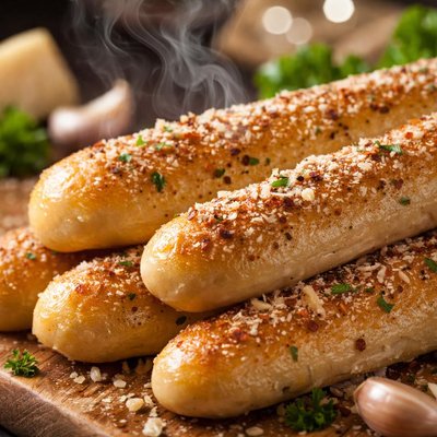 Image of Parmesan and Garlic Breadsticks