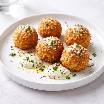 Image of Parmesan and Mozzarella Cheese Ball Appetizers