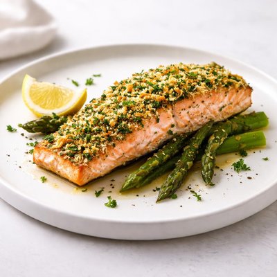 Image of Parmesan and Parsley Crust Salmon