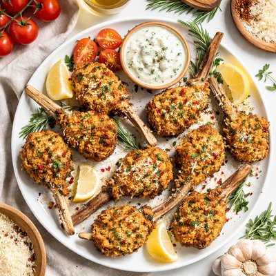 Image of Parmesan Breaded Baby Lamb Chops