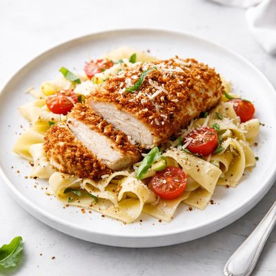Image of Parmesan Chicken with Pasta Rags