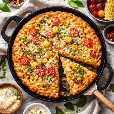 Image of Parmesan Corn Bread Pie
