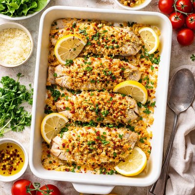 Image of Parmesan Crumbed Fish Bake