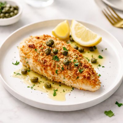 Image of Parmesan Crusted Chicken with Capers