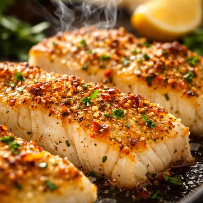 Image of Parmesan Crusted Cod Fillets