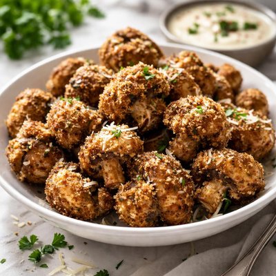 Image of Parmesan Fried Mushrooms