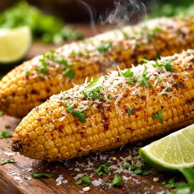 Image of Parmesan Lime Grilled Corn