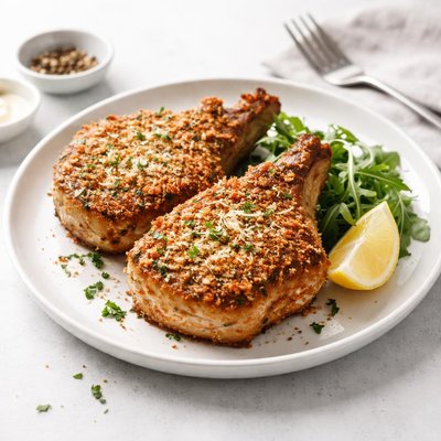 Image of Parmesan Pork Chops with a Crunch