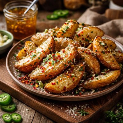 Image of Parmesan Potatoes with Jalapeo Jelly