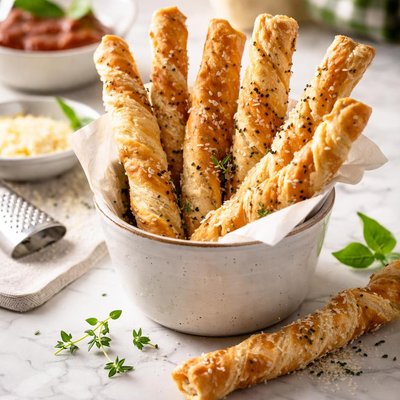 Image of Parmesan Puff Pastry Straws