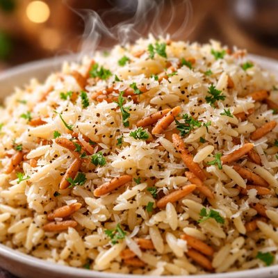 Image of Parmesan Rice and Pasta Pilaf