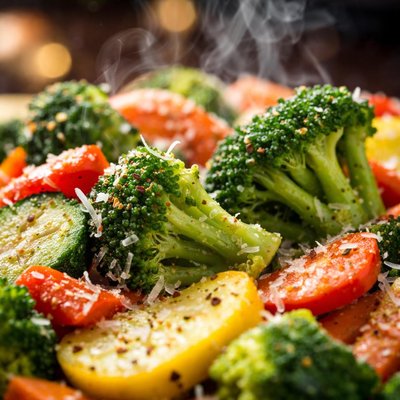 Image of Parmesan Steamed Vegetables