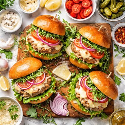 Image of Parmesan Turkey Burgers