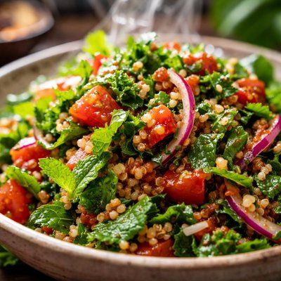 Image of Parsley Mint Salad with Chipotle Vinaigrette