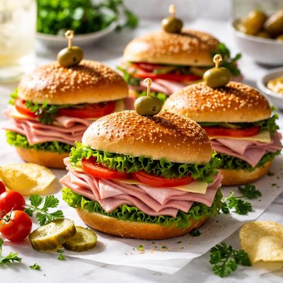 Image of Party Ham Sandwiches