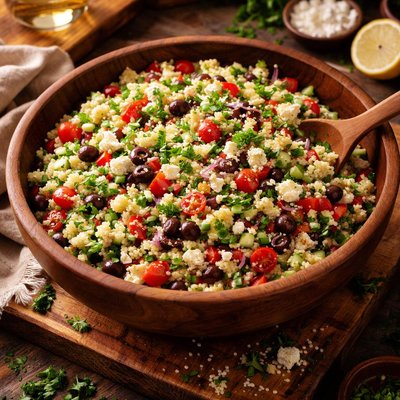 Image of Party Size Greek Couscous Salad