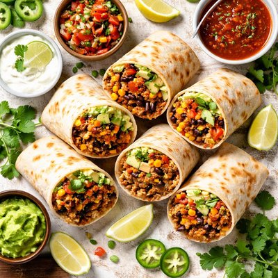 Image of Pasilla Chili Ground Meat Burritos