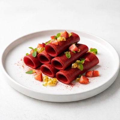 Image of Passion Strawberry Fruit Leather Dehydrator Roll Ups