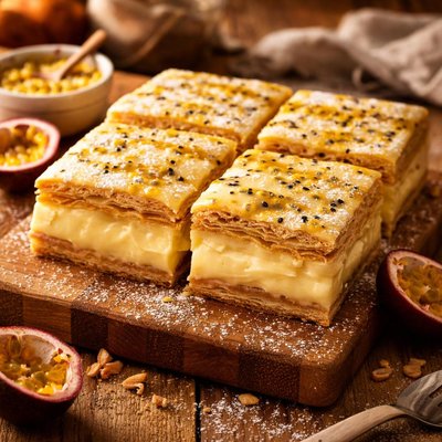 Image of Passionfruit Vanilla Slice