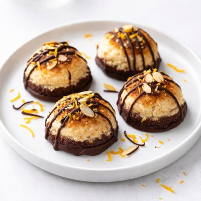 Image of Passover Coconut Almond Orange Chocolate Macaroons