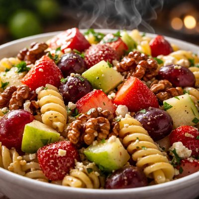Image of Pasta and Black Walnut Fruit Salad