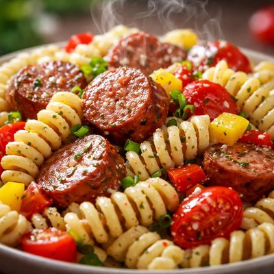 Image of Pasta and Smoked Sausage Picnic Salad