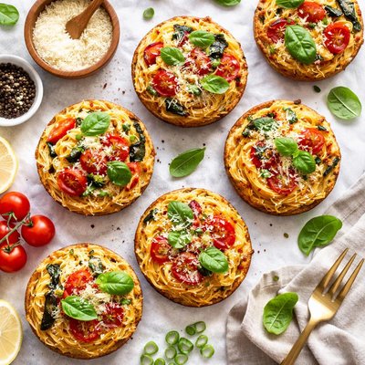 Image of Pasta and Vegetable Frittatas
