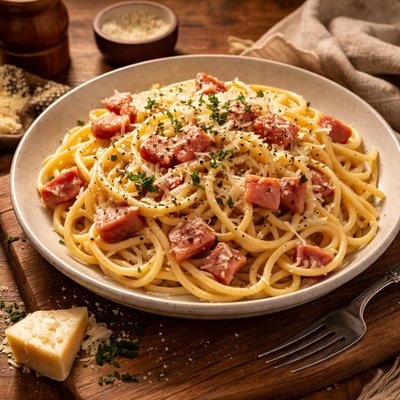Image of Pasta Carbonara with Ham