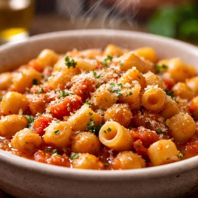 Image of Pasta E Ceci Eating with the Sopranos