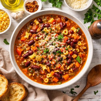 Image of Pasta E Fagioli Soup or Is It Stew