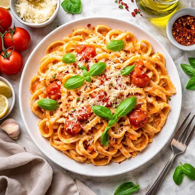 Image of Pasta in Tomato Cream Sauce