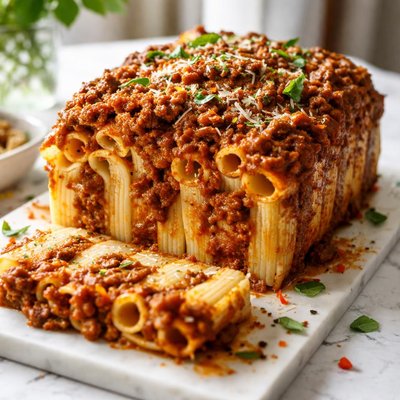 Image of Pasta Loaf with Meat Sauce