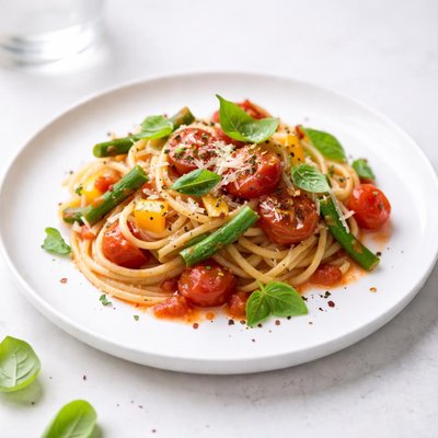Image of Pasta Primavera with Cherry Tomato Sauce