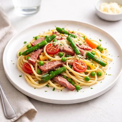 Image of Pasta Primavera with Smoky Ham