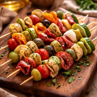 Image of Pasta Salad Kabobs