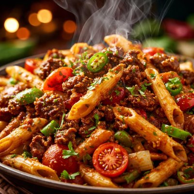 Image of Pasta Saltata Ethiopian Style