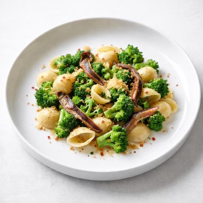 Image of Pasta Shells with Broccoli Anchovies