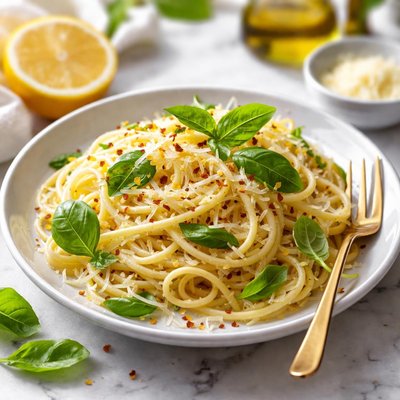 Image of Pasta with Basil and Lemon