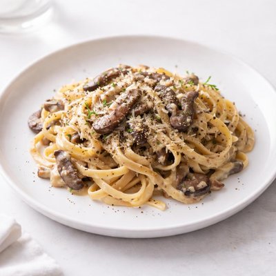 Image of Pasta with Big Belly Portobello Sauce
