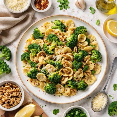 Image of Pasta with Broccoli and Walnuts