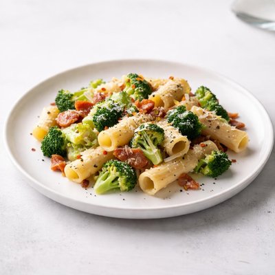 Image of Pasta with Broccoli Cheese and Bacon