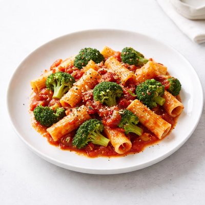 Image of Pasta with Broccoli in Sweet Tomato Sauce