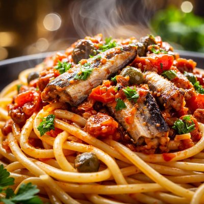 Image of Pasta with Canned Sardine Sauce